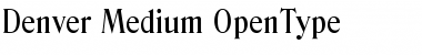 Download Denver-Medium Regular Font Title Preview