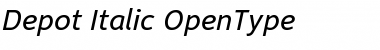 Download Depot Italic Font Title Preview