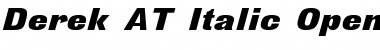 Download Derek AT Italic Regular Font Title Preview