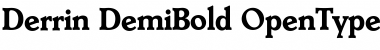 Download Derrin DemiBold Font Title Preview