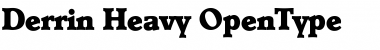 Download Derrin Heavy Font Title Preview