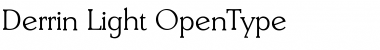 Download Derrin Light Font Title Preview