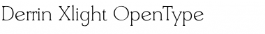 Download Derrin Xlight Font Title Preview