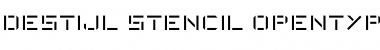 Download DeStijl Stencil Font Title Preview