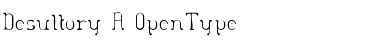 Download Desultory A Font Title Preview