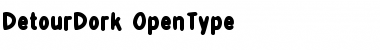 Download detourDork Regular Font Title Preview