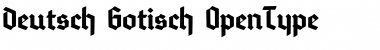 Download DeutschGotisch Regular Font Title Preview