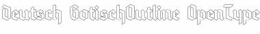 Download Deutsch-Gotisch Outline Regular Font Title Preview