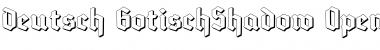 Download Deutsch-Gotisch Shadow Regular Font Title Preview