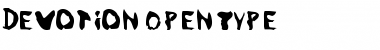 Download Devotion Regular Font Title Preview
