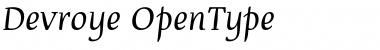 Download Devroye Regular Font Title Preview