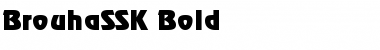 Download BrouhaSSK Bold Font Title Preview