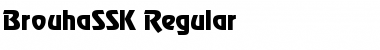 Download BrouhaSSK Regular Font Title Preview