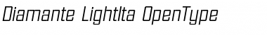 Download Diamante-LightIta Regular Font Title Preview