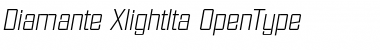 Download Diamante-XlightIta Regular Font Title Preview