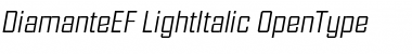 Download DiamanteEF LightItalic Font Title Preview