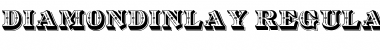 Download DiamondInlay Regular Font Title Preview