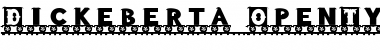 Download Dickeberta Regular Font Title Preview