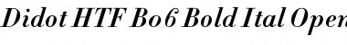 Download Didot HTF-B06-Bold-Ital Font Title Preview