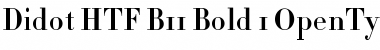 Download Didot HTF-B11-Bold Font Title Preview