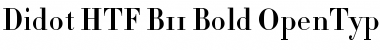 Download Didot HTF-B11-Bold Font Title Preview
