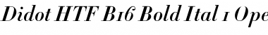 Download Didot HTF-B16-Bold-Ital Font Title Preview