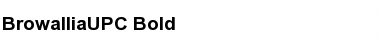 Download BrowalliaUPC Bold Font Title Preview
