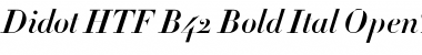 Download Didot HTF-B42-Bold-Ital Font Title Preview