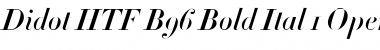 Download Didot HTF-B96-Bold-Ital Font Title Preview