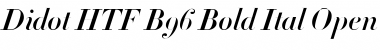 Download Didot HTF-B96-Bold-Ital Font Title Preview