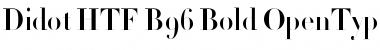 Download Didot HTF-B96-Bold Font Title Preview
