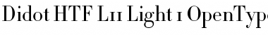 Download Didot HTF-L11-Light Font Title Preview
