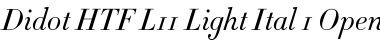 Download Didot HTF-L11-Light-Ital Font Title Preview