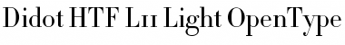 Download Didot HTF-L11-Light Font Title Preview
