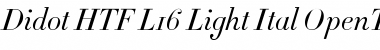 Download Didot HTF-L16-Light-Ital Font Title Preview