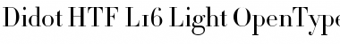 Download Didot HTF-L16-Light Font Title Preview