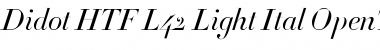 Download Didot HTF-L42-Light-Ital Font Title Preview