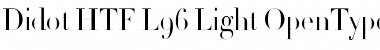 Download Didot HTF-L96-Light Font Title Preview
