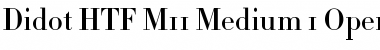 Download Didot HTF-M11-Medium Font Title Preview