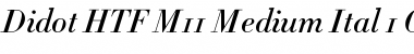 Download Didot HTF-M11-Medium-Ital Font Title Preview