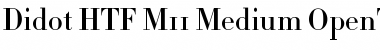 Download Didot HTF-M11-Medium Font Title Preview
