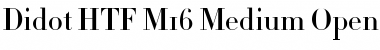 Download Didot HTF-M16-Medium Font Title Preview
