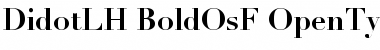 Download Linotype Didot Bold OsF Font Title Preview