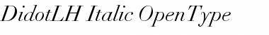 Download Linotype Didot Italic Font