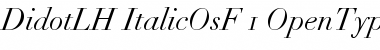 Download Linotype Didot Italic Oldstyle Figures Font Title Preview
