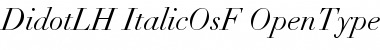 Download Linotype Didot Italic OsF Font