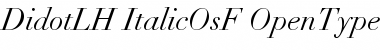 Download Linotype Didot Italic OsF Font Title Preview