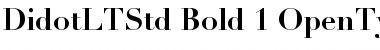 Download Didot LT Std Bold Font Title Preview