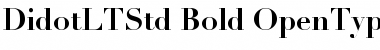 Download Didot LT Std Bold Font Title Preview