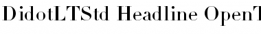 Download Didot LT Std Headline Font Title Preview